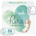 thumbnail image 1 of Pampers Pure Protection Natural Diapers, Size N, 68 Ct, 1 of 12
