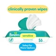 thumbnail image 1 of Pampers Sensitive Baby Wipes Unscented, 1 Pack, 56 Total Count (Select for More Options), 1 of 12