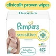 thumbnail image 1 of Pampers Sensitive Baby Wipes 8-Pack 672 Wipes (Select for More Options), 1 of 15