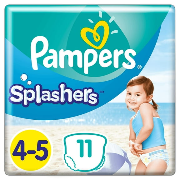 Pampers Splashers Disposable Swim Diapers Size 4-5 9-15 kg for Optimal Protection in Water, 11 Layers