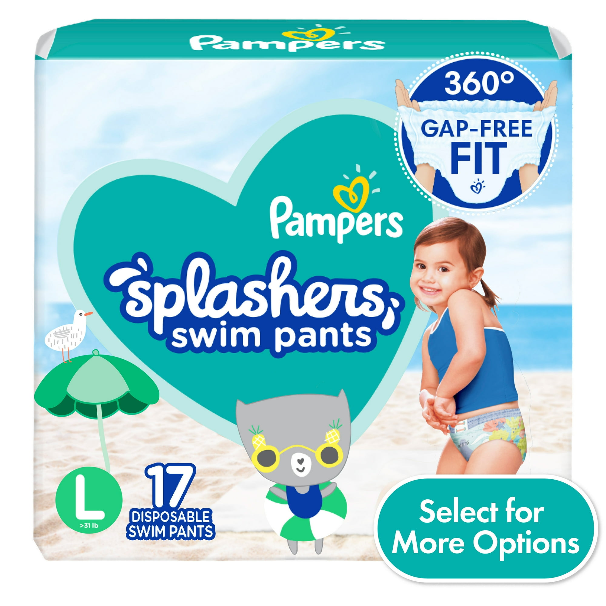 Pampers Splashers Swim Diapers Size Large, 17 Count - itFRESH