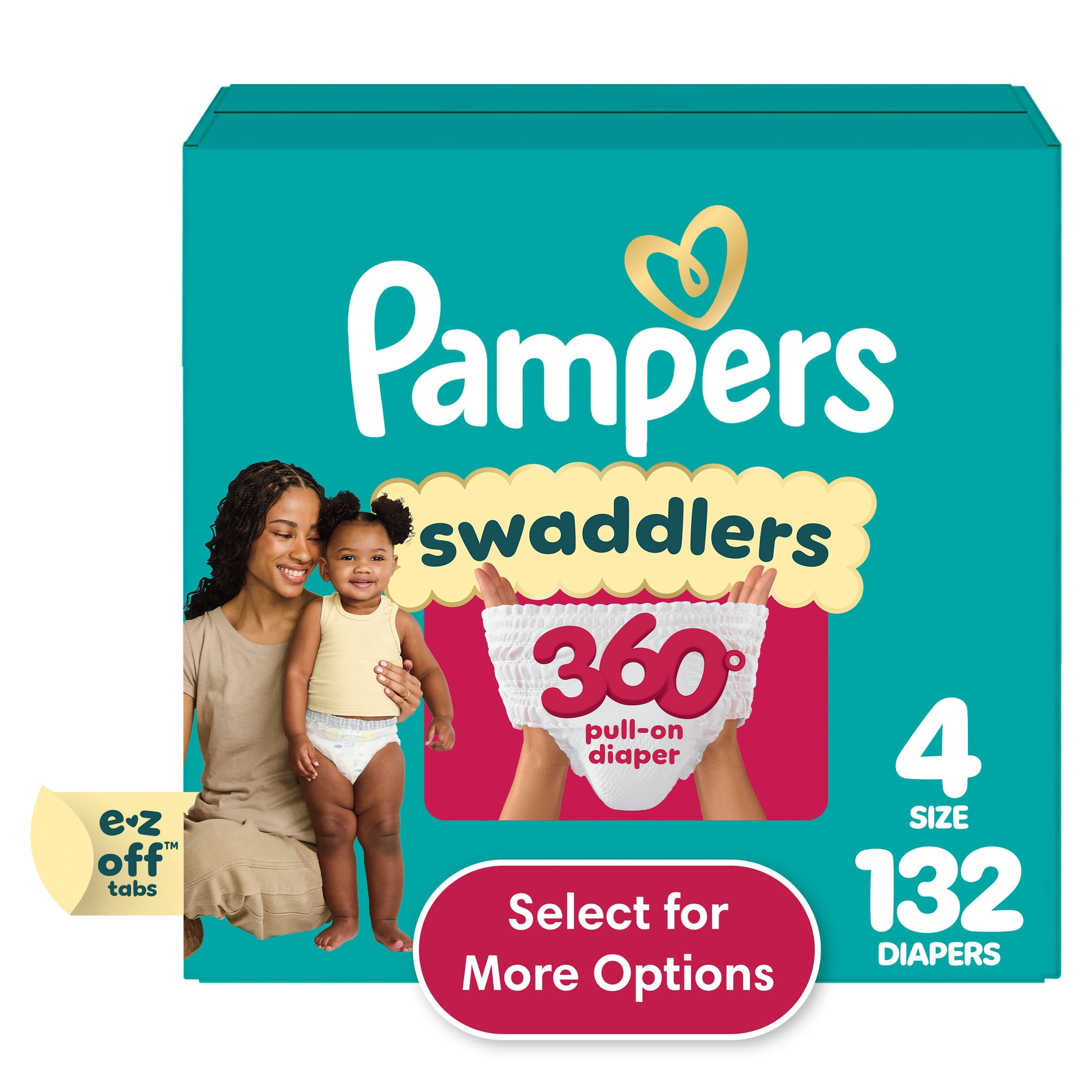 Pampers ビッグ XL 32枚×4パック Free Shipping! Pampers Swaddlers 360 Pull-On Diapers Size 4 22-37