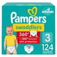 Pampers Swaddlers 360 PullOn Diapers, Size 3, 124 Count for up to 100