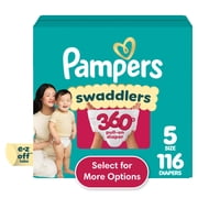 Pampers Swaddlers 360 Baby Diapers Size 5, 116 Count Select for More Options