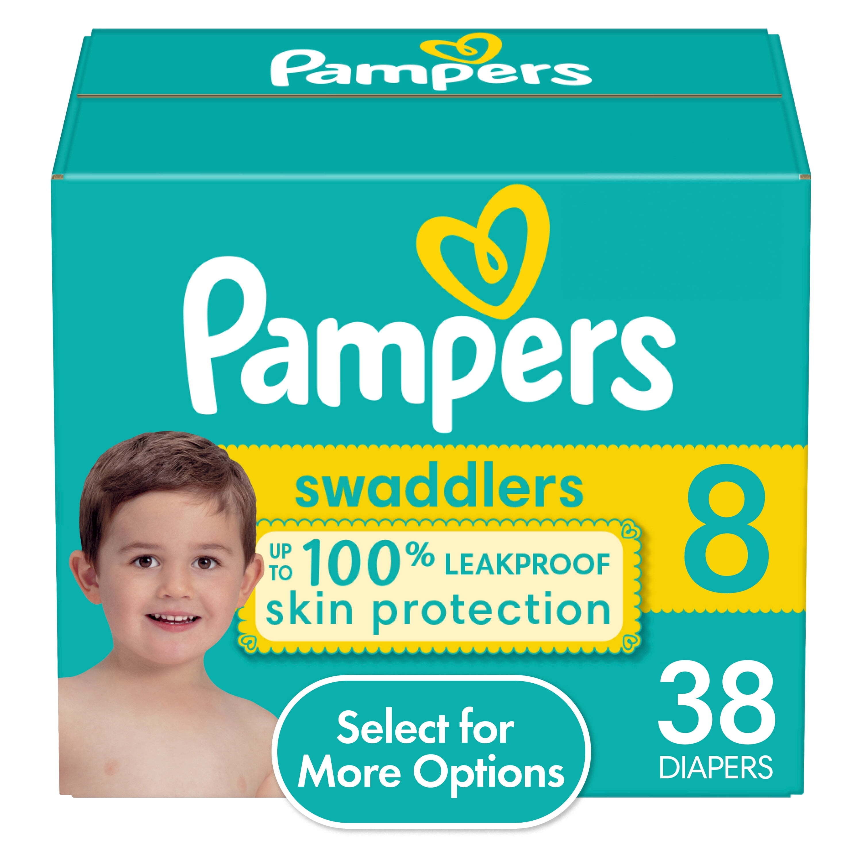 Pampers Swaddlers Active Baby Diaper Size 8 38 Count (Select for More  Options) 