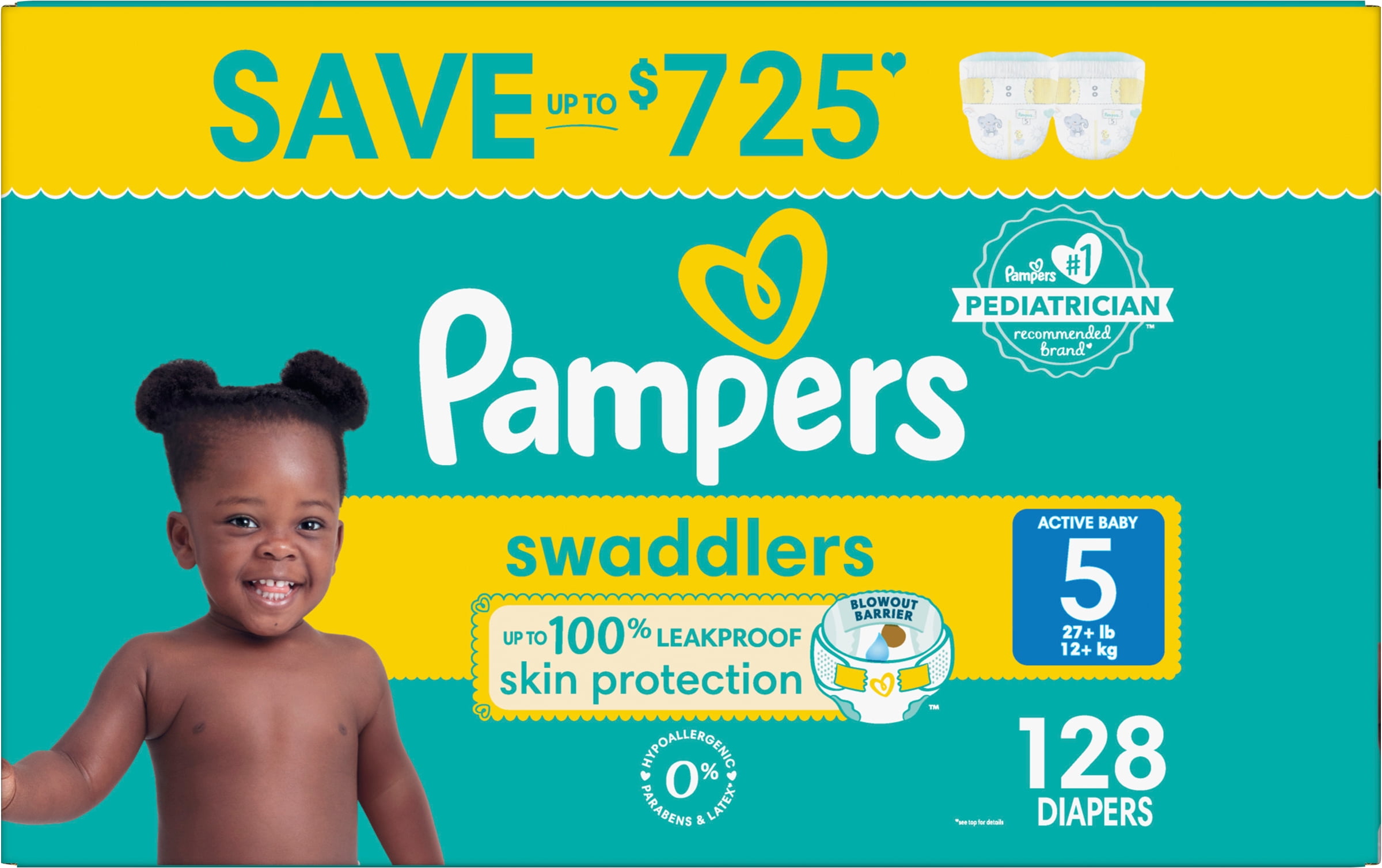 Pampers Swaddlers Diapers Ultra-Soft Absorbent, Size (27+ Pounds
