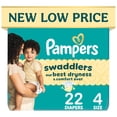 thumbnail image 1 of Pampers Swaddlers Active Baby Diaper Size 4 22 Count (Select for More Options), 1 of 16