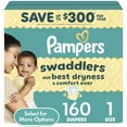 thumbnail image 1 of Pampers Swaddlers Baby Diapers Size 1, 160 Count (Select for More Options), 1 of 16