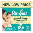 thumbnail image 1 of Pampers Swaddlers Baby Diapers Size 2, 186 Count (Select for More Options), 1 of 16
