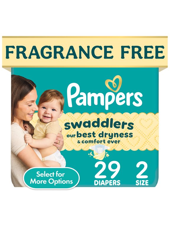 Swaddlers Fragrance Free Baby Diapers, Size 2, 29 Count (Select for More Options)
