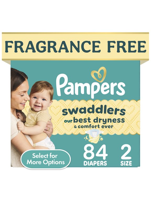 Swaddlers Fragrance Free Baby Diapers Size 2, 84 Count (Select for More Options)