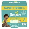 Diaper Size: Size 3, Count Per Pack: 132
