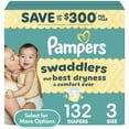 thumbnail image 1 of Pampers Swaddlers Diapers, Size 3, 132 Count (Select for More Options), 1 of 16