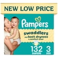 thumbnail image 1 of Pampers Swaddlers Fragrance Free Baby Diapers Size 3, 132 Count (Select for More Options), 1 of 16