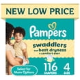 thumbnail image 1 of Pampers Swaddlers Fragrance Free Baby Diapers Size 4, 116 Count (Select for More Options), 1 of 16