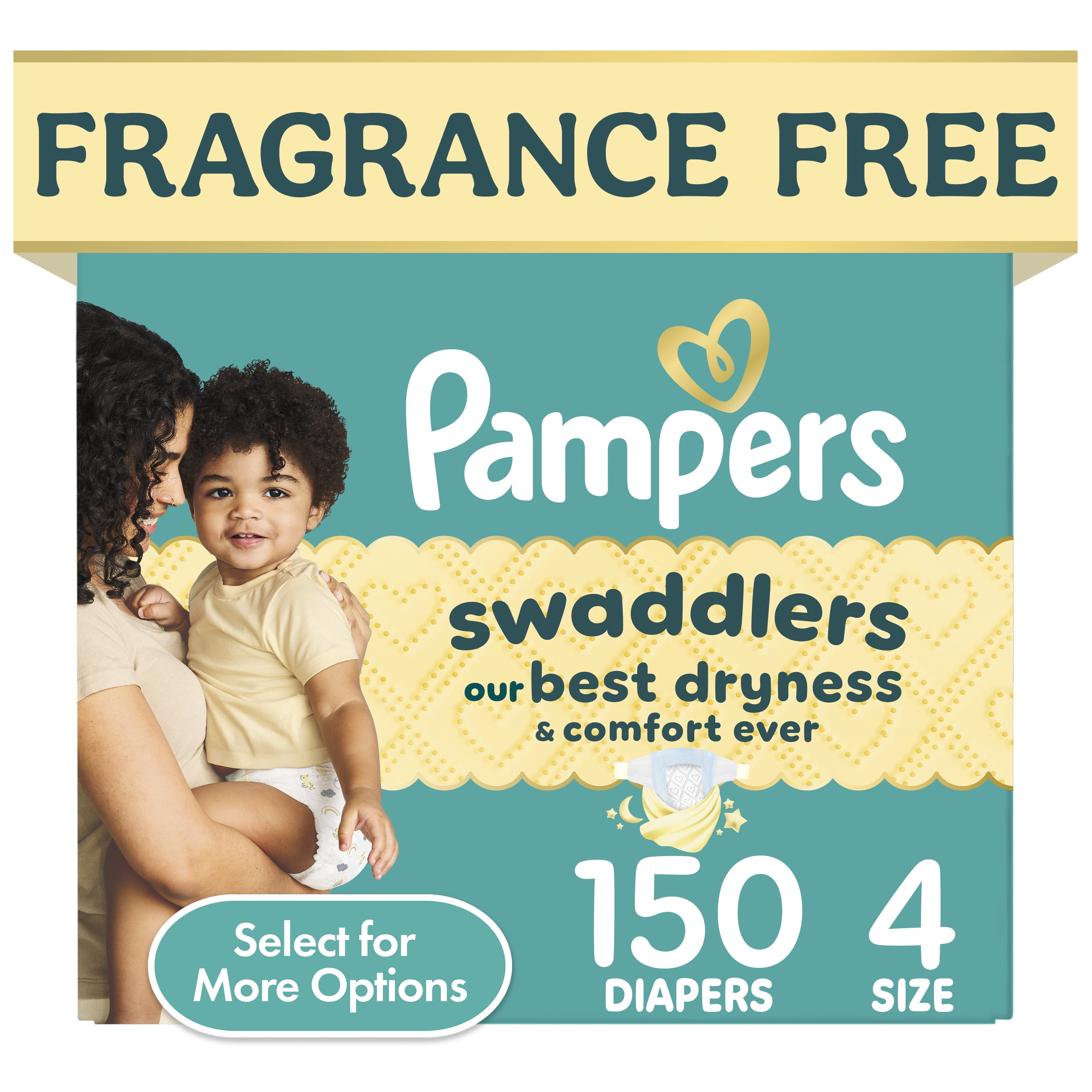 Pampers, Baby Diapers, Size 4, 150 ct, Hypoallergenic - Walmart.com