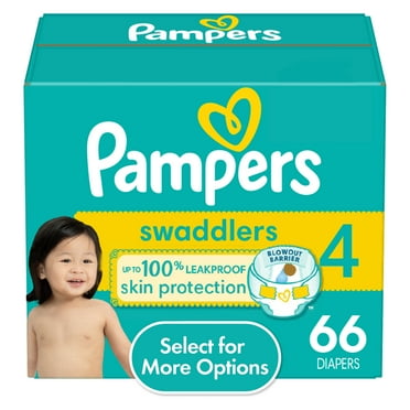 Pampers Swaddlers Baby Diapers Size 4, 66 Count (Select for More Options)