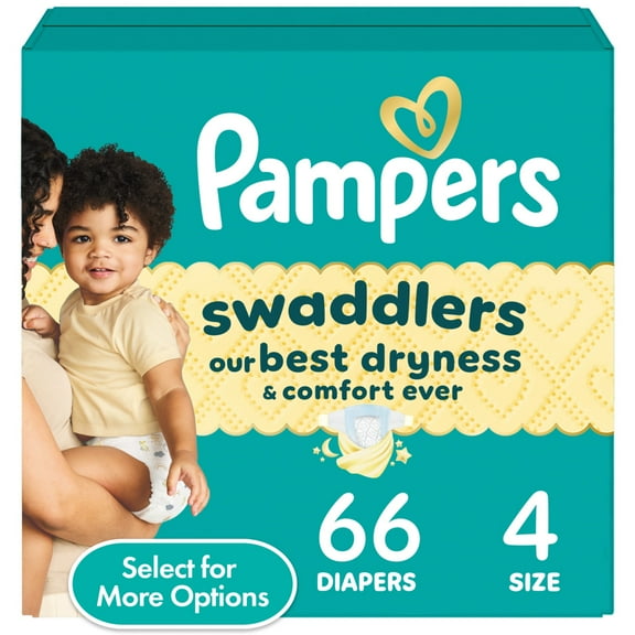 Pampers Swaddlers Diapers, Size S4, 66 Count (Select for More Options)