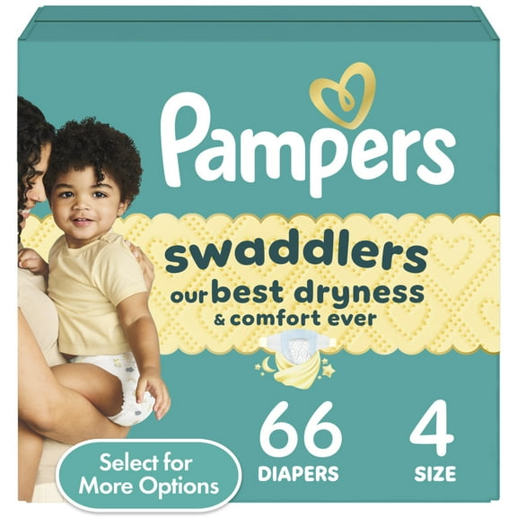 Pampers Swaddlers Diapers, Size S4, 66 Count (Select for More Options)