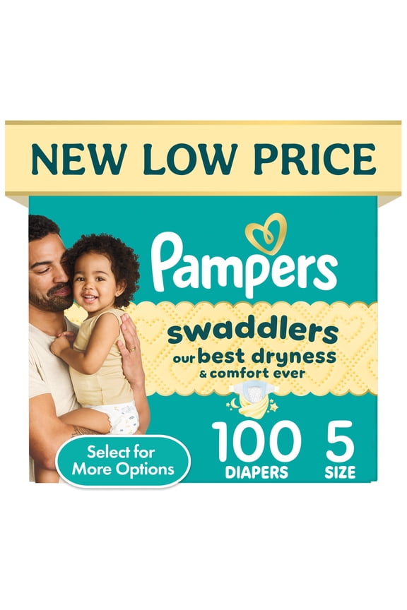 Swaddlers Diapers, Size 5, 100 Count (Select for More Options)