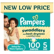 Pampers Swaddlers Diapers, Size 5, 100 Count Select for More Options