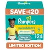 Diaper Size: Size 5, Count Per Pack: 124