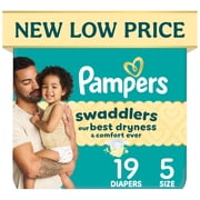 Pampers Swaddlers Baby Diapers Size 5, 19 Count (Select for More Options)