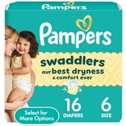 Pampers Swaddlers Diapers, Size S6, 16 Count Select for More Options