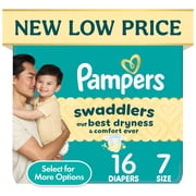 Pampers Swaddlers Diapers, Size S7, 16 Count