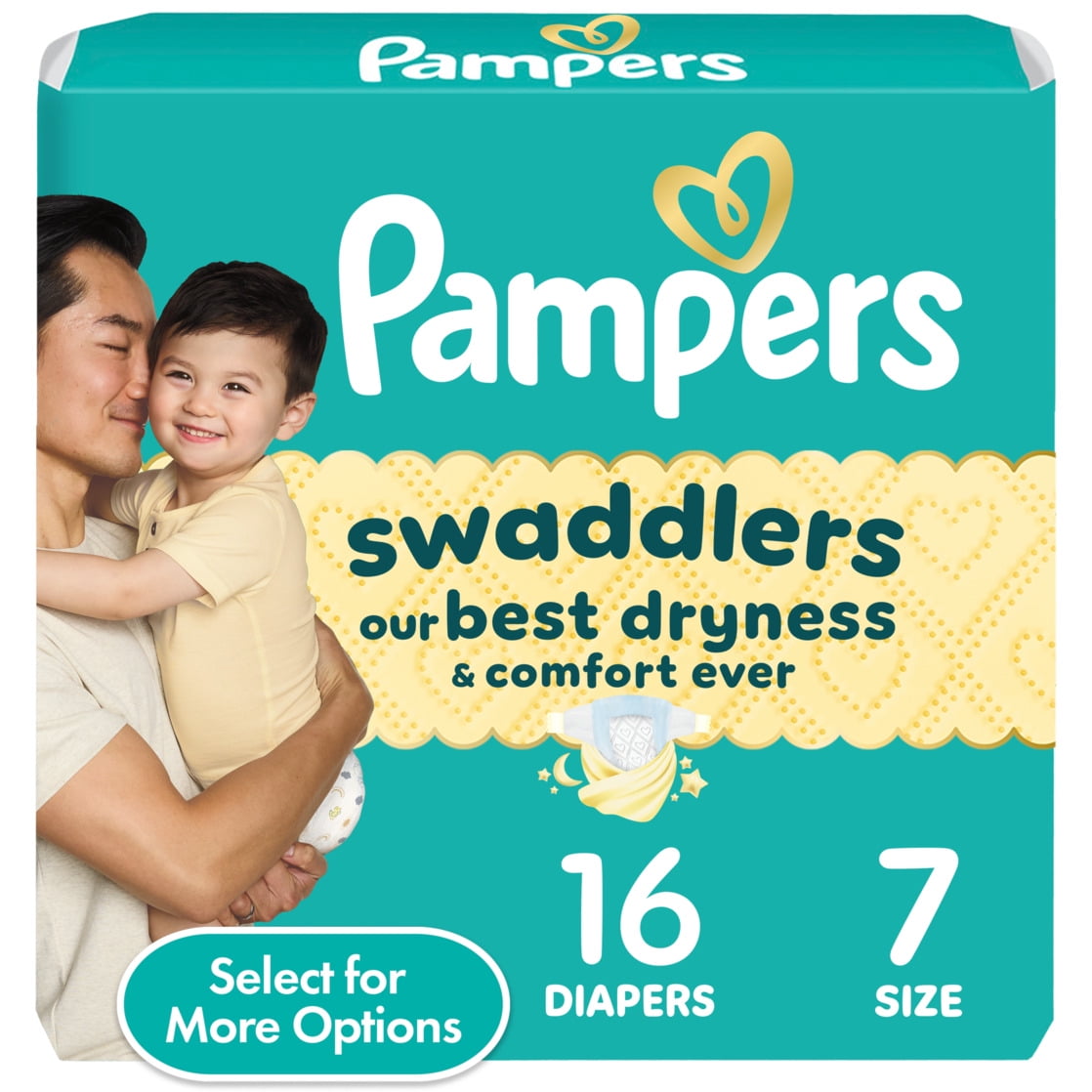 Pampers Swaddlers Diapers, Size S7, 16 Count (Select for More