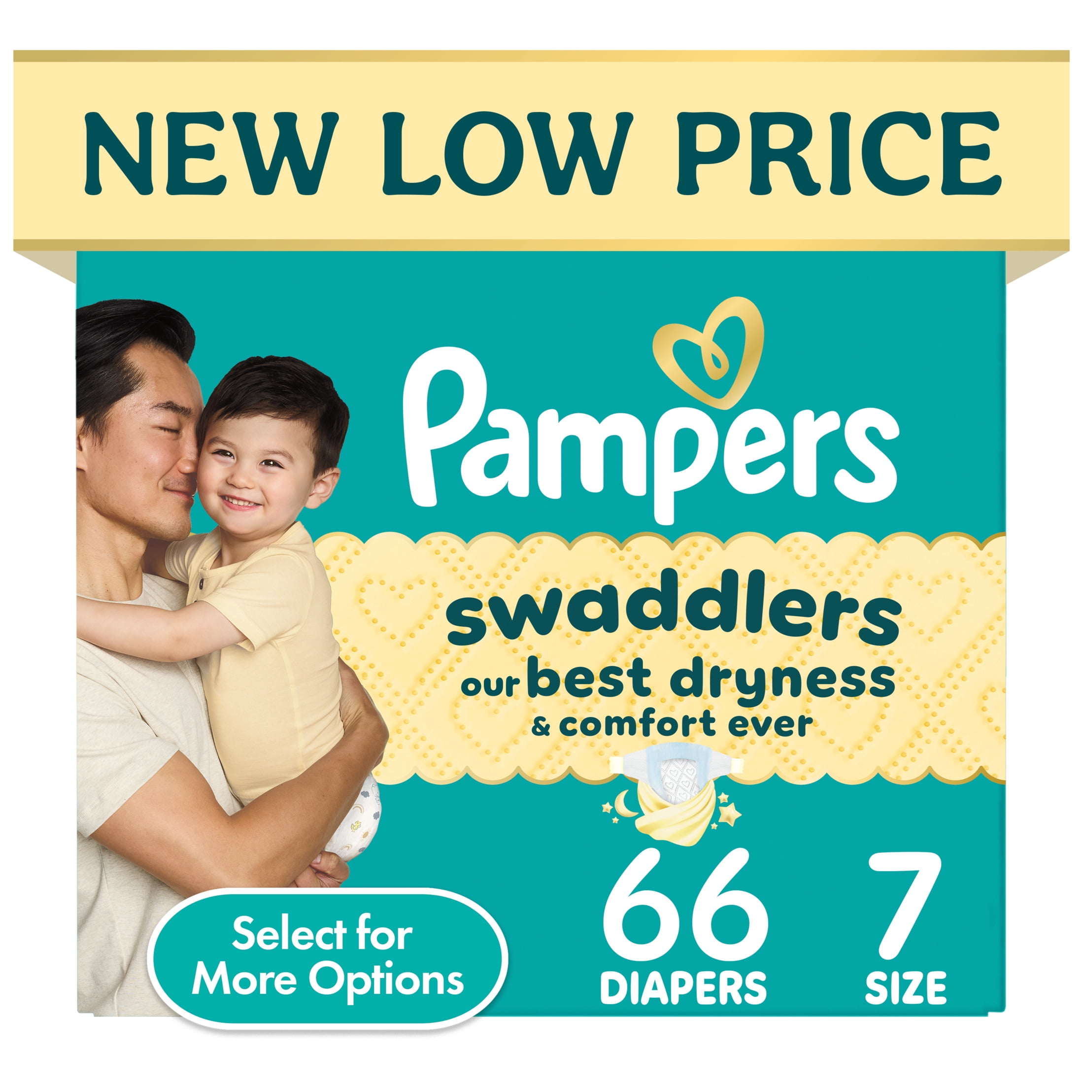 Pampers Swaddlers Diapers, Size 7, 66 Count - Walmart.com