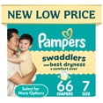 thumbnail image 1 of Pampers Swaddlers Diapers, Size 7, 66 Count, 1 of 16