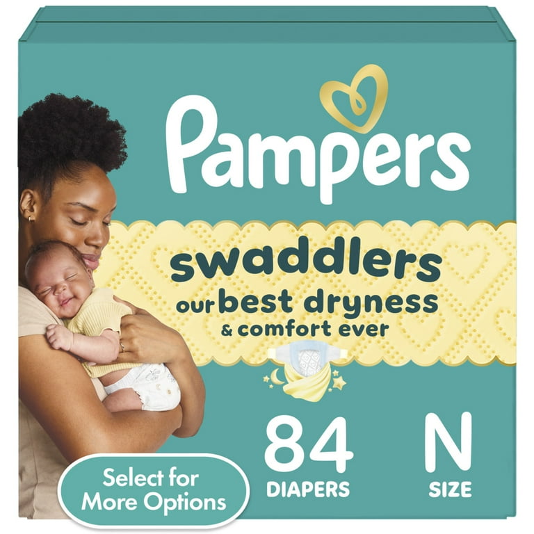 Free Shipping! Pampers Baby Diapers Size Newborn 84 Count with - Main Image