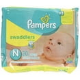 thumbnail image 1 of Pampers Swaddlers Diapers, Newborn (Up to 10 lbs.), 20 Count, 1 of 2