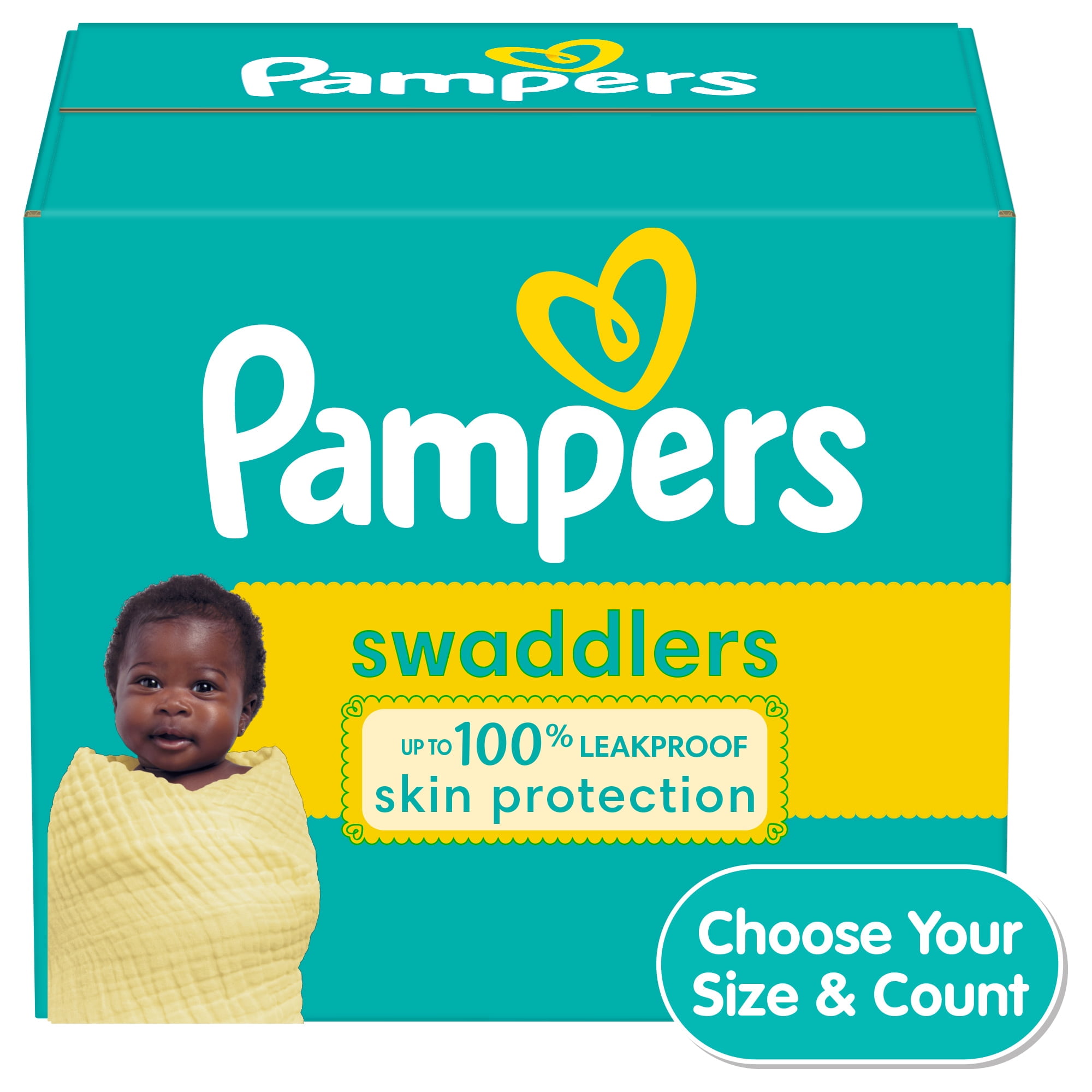 Pampers Swaddlers Diapers Size 1, 164 Count (Select for More Options