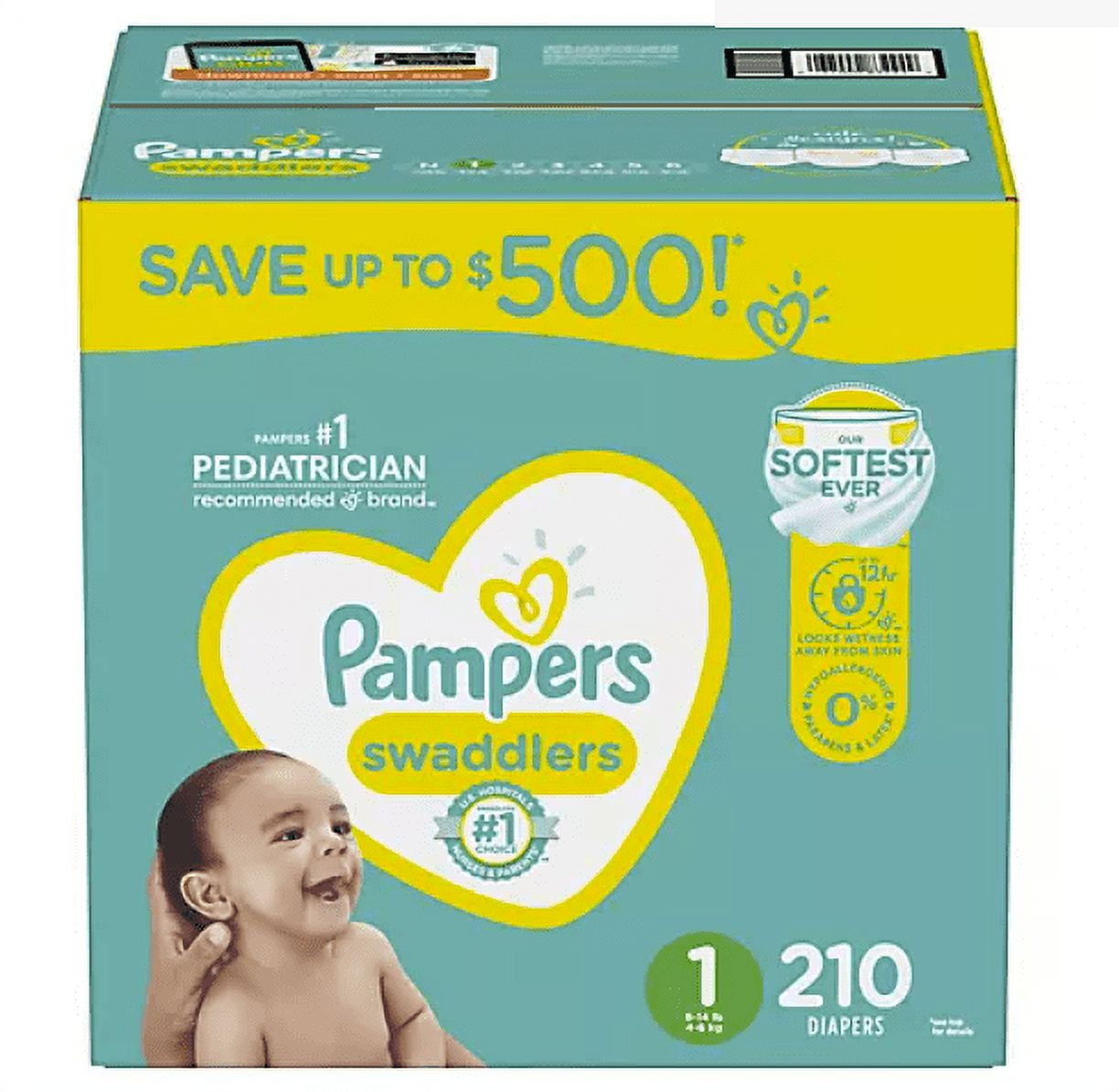 Pampers Swaddlers Diapers (Size 1)
