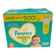 thumbnail image 1 of Pampers Swaddlers Diapers (Size 2, 162 ct.), 1 of 13