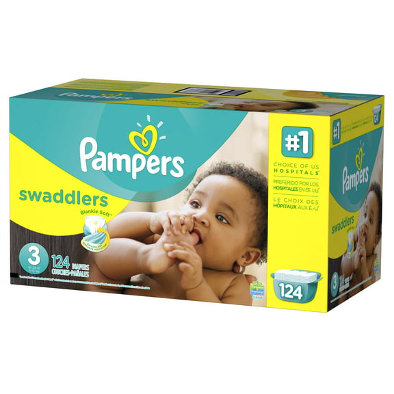 Pampers Swaddlers Diapers Size 3 124 count