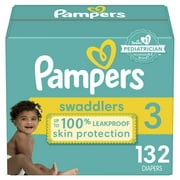Pampers Swaddlers Diapers Size 3, 132 Count