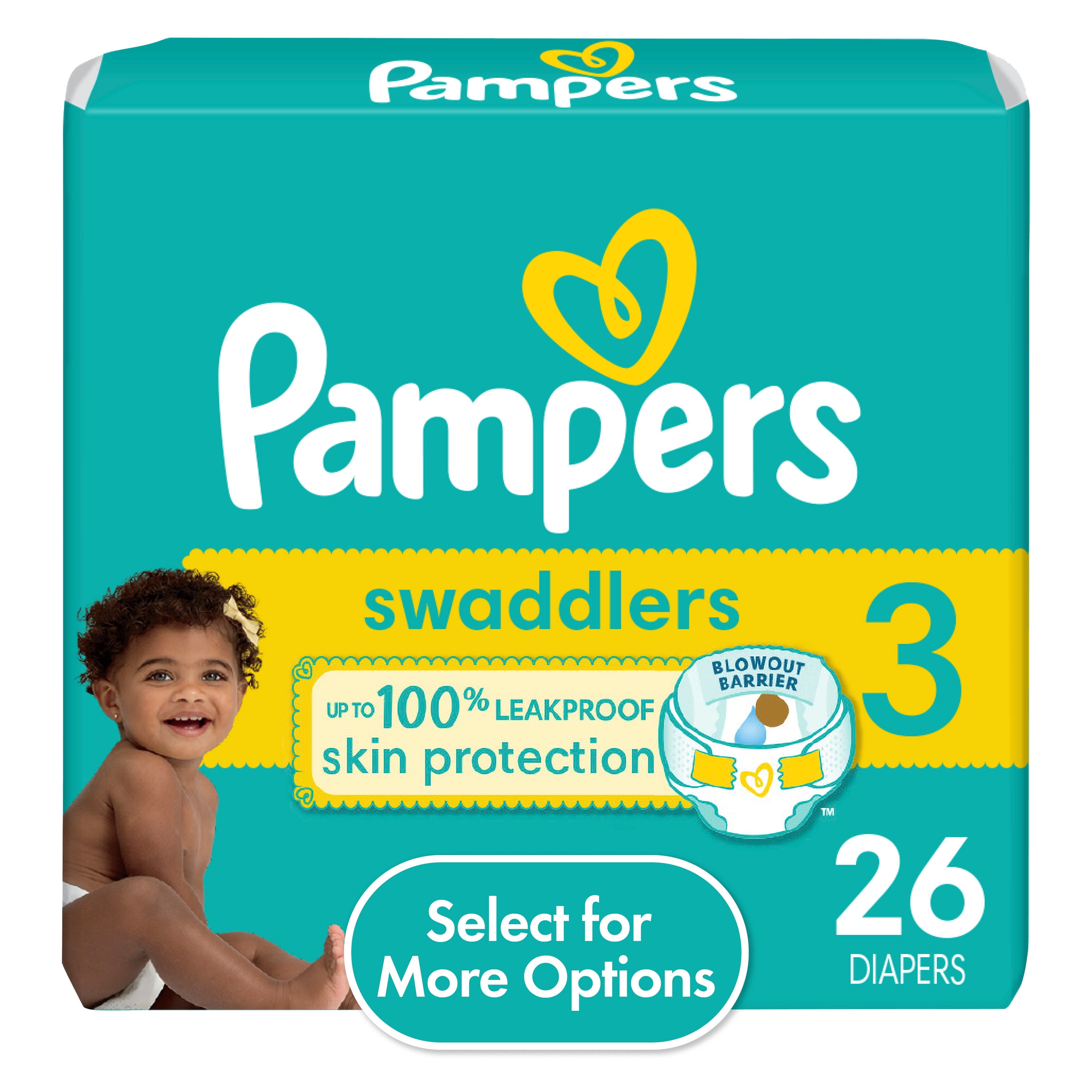 Pampers Swaddlers Diapers, Size 3, 26 Count (Select for More Options) 