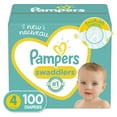 thumbnail image 1 of Pampers Swaddlers Diapers Size 4 100 Count, 1 of 16