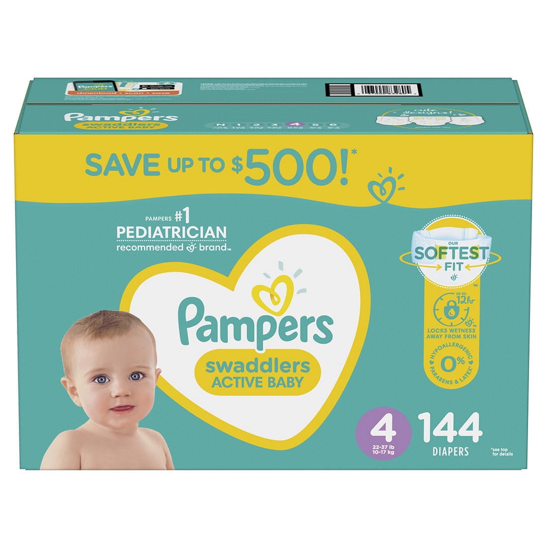 Pampers Swaddlers Diapers, Soft And Absorbent, Size 2, 152