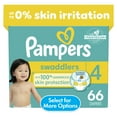 Pampers Swaddlers Size 4 Diapers, 66 Count - Leak Protection