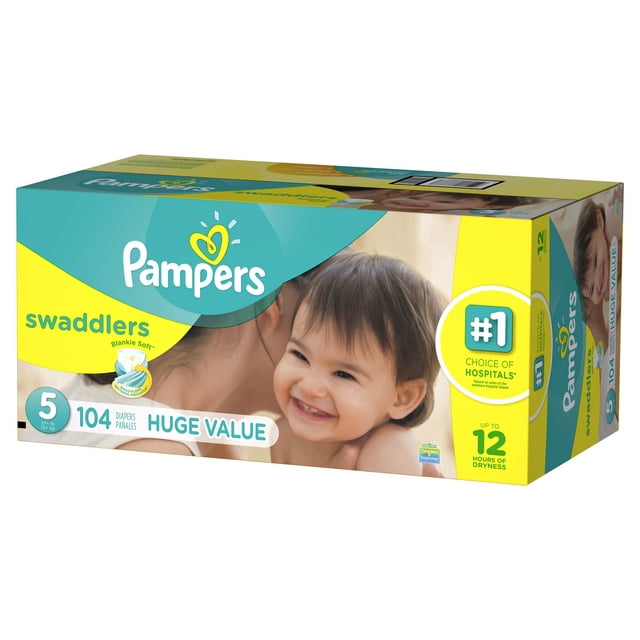 Pampers Swaddlers Diapers Size 5 104 count