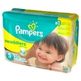 thumbnail image 1 of Pampers Swaddlers Diapers Size 5 20 count, 1 of 9