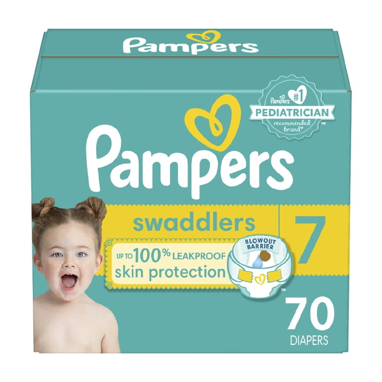 Pampers Swaddlers Diapers, Size 7, 70 Count - Walmart.com