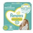 thumbnail image 1 of Pampers Swaddlers Diapers Size Newborn, 31 Count, 1 of 3