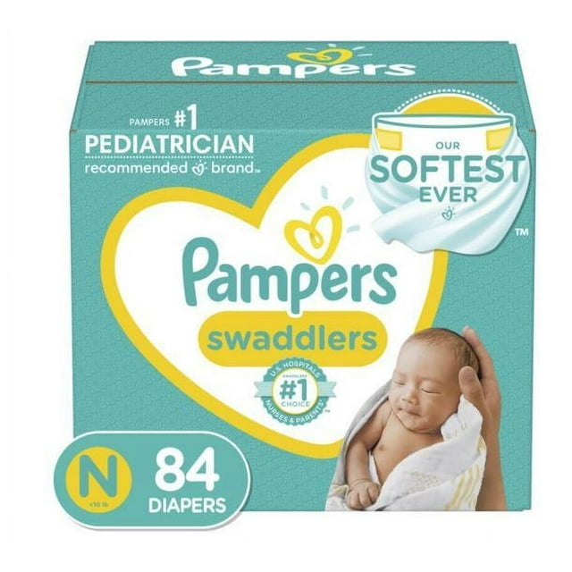 Pampers Swaddlers Diapers Size Newborn, 84 Count - Walmart.com
