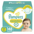 thumbnail image 1 of Pampers Swaddlers Diapers, Soft and Absorbent, Size 2, 148 Ct, 1 of 21