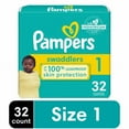 thumbnail image 1 of Pampers Swaddlers Newborn Baby Diapers Size 1 (8-14 lbs), 1 of 5